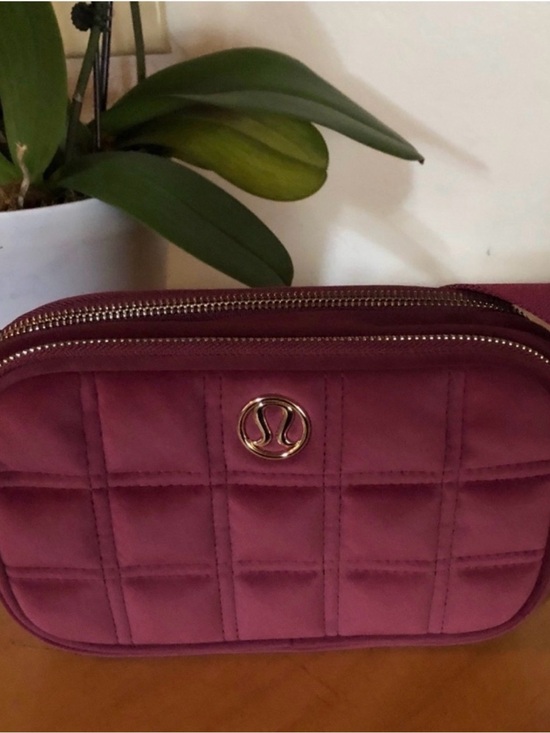 lululemon athletica Handbags - lululemon Athletica Quilted Berry Crossbody with Gold Hardware